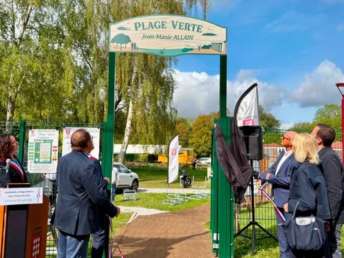 Marpent : inauguration de la plage verte « Jean-Marie Allain »