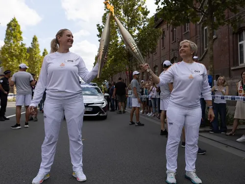 Pont-sur-Sambre : Amandine Vincent a porté la flamme des jeux...