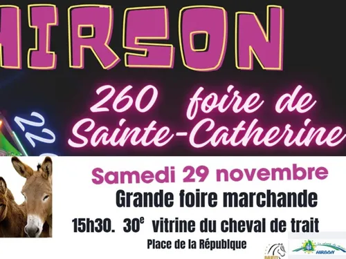 Hirson : 260ème foire Sainte-Catherine ce samedi