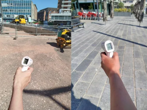 Maubeuge : 49.6 °c relevés lundi à 16h, dans le bas de l’avenue Mabuse