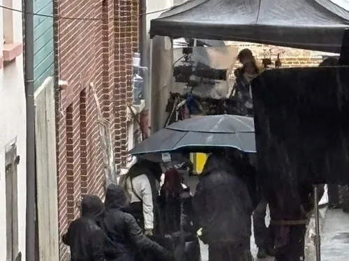 Vervins : tournage d'un film avec François Damiens 