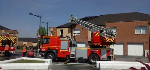 Incendie avenue Gambetta, à Hautmont