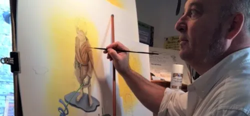 Un peintre d'Etroeungt au Carrousel du Louvre ce week-end