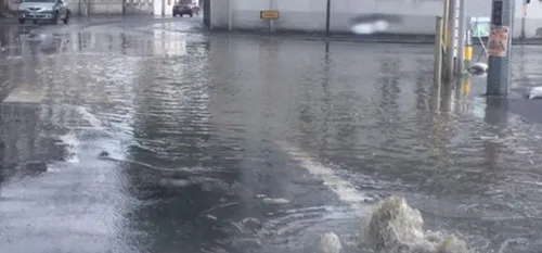 Berlaimont - La pluie bouche les canalisations rue des Anglais