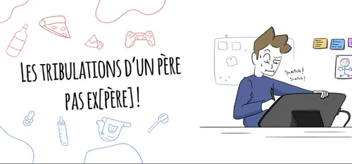 La vie d'un papa en bande dessinée