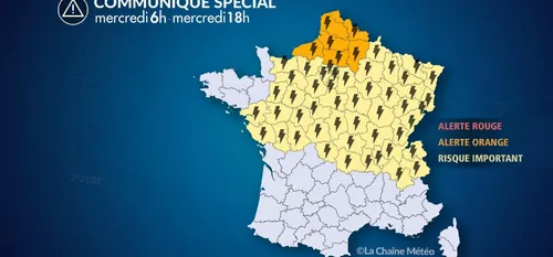Vigilance orange aux orages