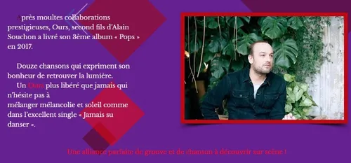 Maubeuge : Ours en concert ce 17 octobre