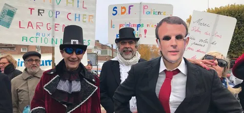 "La Manifestation des Riches" à Maubeuge, en marge de la visite...