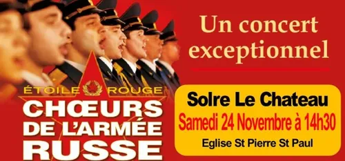 Solre-le-Château : les Chœurs de l'Armée Russe s'invitent le 24...