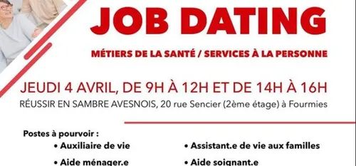 Fourmies : Job dating ce 4 avril