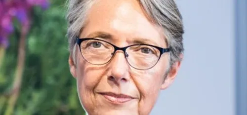La Ministre chargée des Transports Élisabeth Borne sur le...