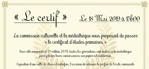 Recquignies : repassez le certif !