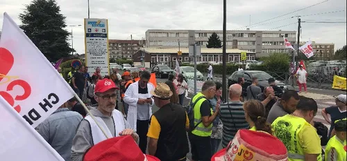 Maubeuge - Un nouveau piquet de grève devant le CHSA avec...