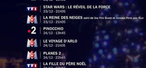 VACANCES DE NOEL: DE NOMBREUX DISNEY A LA TV