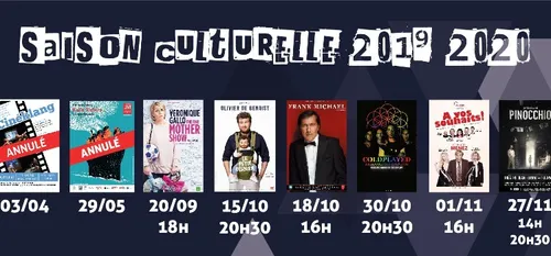 Une série de reports de spectacles qui étaient programmés...