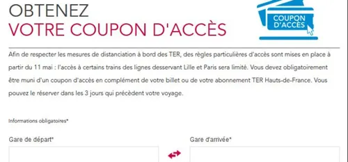 TER Hauts-de-France - Vers la fin du coupon d'accès ?