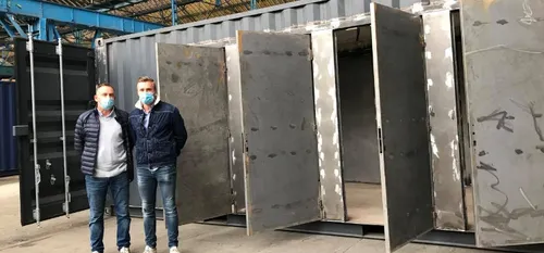 Innovation - Des containers Anti-Covid pour les ouvriers sur chantier