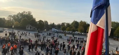 Maubeuge - L'hommage et l'émotion du corps enseignant pour Samuel Paty