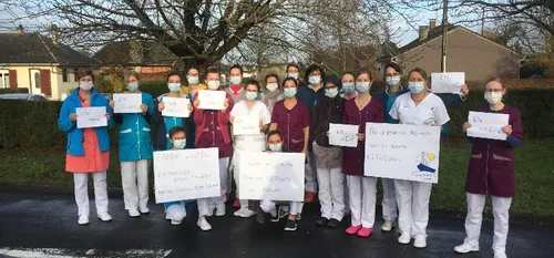 La colère du CAMSP d'Aulnoye-Aymeries : "55 000 soignants en France...