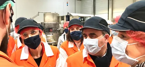 Refresco Le Quesnoy recevait hier la Ministre-Déléguée aux Industries