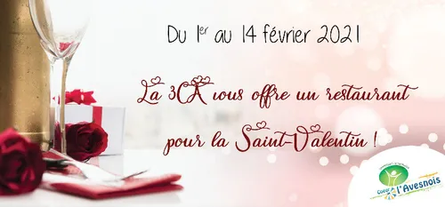 St Valentin - 100 euros à gagner et à dépenser au Restaurant ou en...