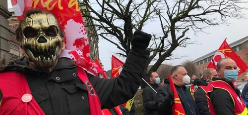 Manifestation pour l'emploi - L'inquiétude des Cheminots à...