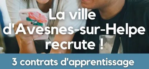 La ville d'Avesnes recrute 3 jeunes pour des contrats...