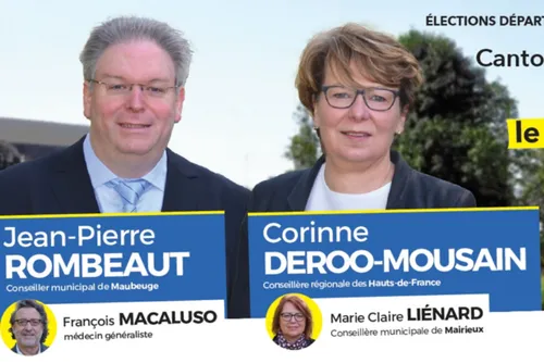 Départementales 2021, Canton de Maubeuge - Présentation de la liste...