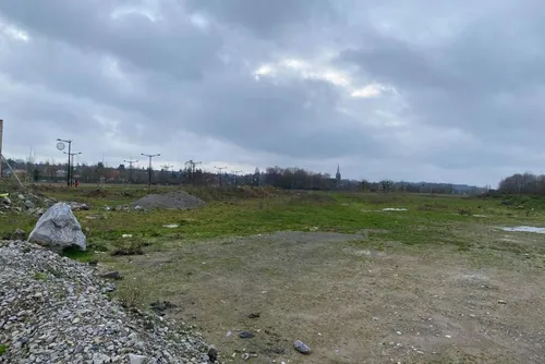 Hautmont - La pose de la première pierre du Village des Marques le...