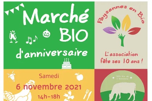 "Marché Bio d'anniversaire" à Cartignies samedi - Paysannes en Bio...