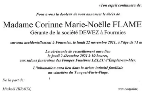 Fourmies / Hirson : les funérailles de Corinne Flament fixées au...