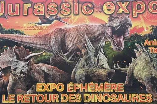 Jurassic Expo débarque ce week-end sur la place verte à Fourmies !