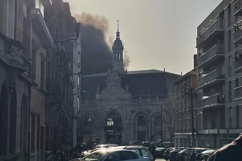 Valenciennes - Trafic interrompu à la Gare SNCF suite à un incendie