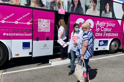 Le bus du Coeur présent cette année, ainsi qu'en 2023 et 2024 à...