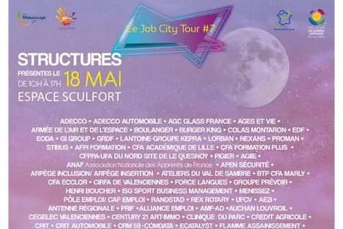 700 postes à pourvoir avec le Job City Tour ce mercredi à Maubeuge