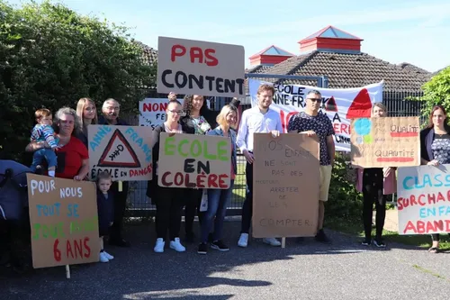 Une classe menacée de fermeture à Aulnoye-Aymeries