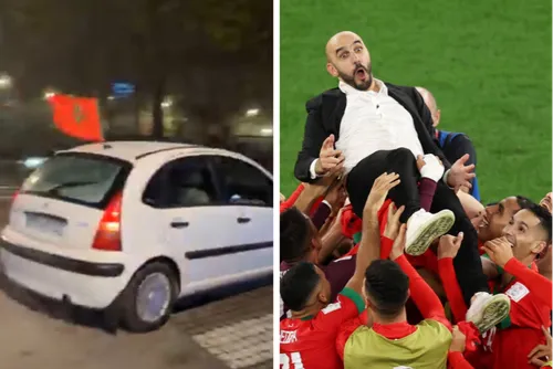 (Vidéo) - Le Maroc se qualifie, scène de liesse dans les rues de...