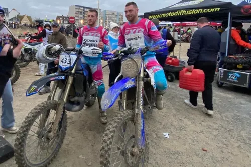 Les deux cousins beaufortois, "contents" de leur Enduropale 2023