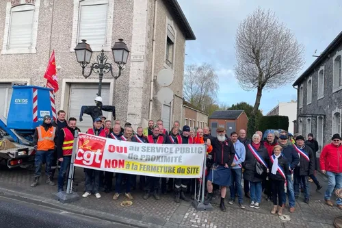 Fermeture de l'agence ENEDIS à Avesnes - Elus, Agents et syndicat...