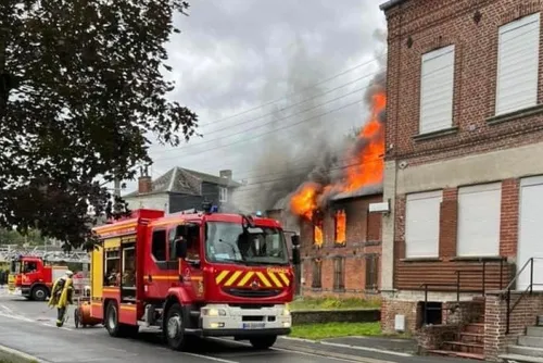 Wignehies : une maison de la rue Jules-Guesde ravagée par un incendie