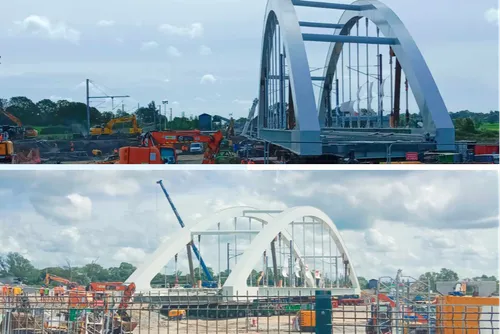 Avesnelles - Ripage du Pont Rail SNCF : opération réussie !