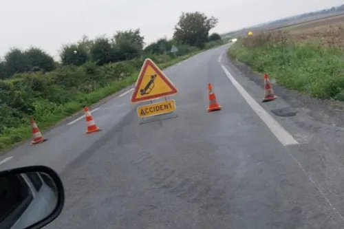 Semousies - Accident de la circulation sur la RD 33