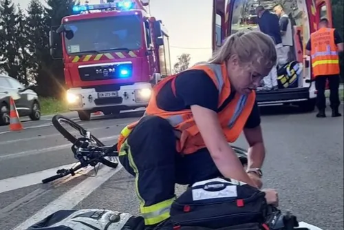 Un cycliste renversé par un camion à Beaufort ce matin