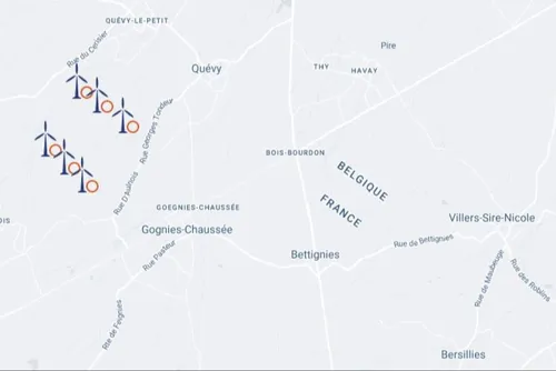 Projet éolien à Quévy (B) - L'enquête publique est transfrontalière