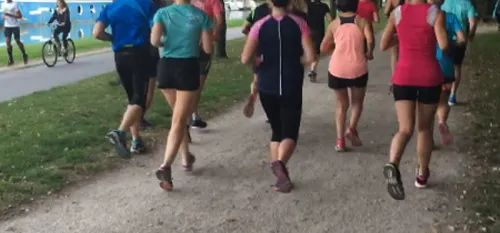 Dernier échauffement avant le Run in Reims