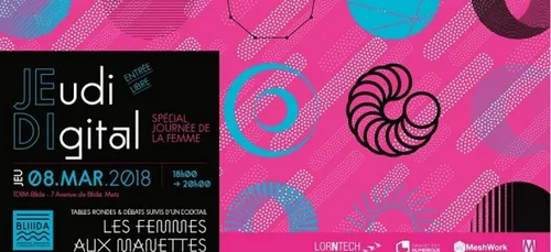 La femme en lumières à Metz