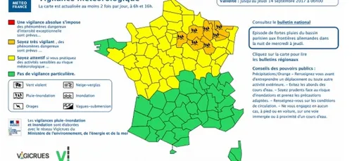 Pluie-inondation : la Lorraine en alerte orange