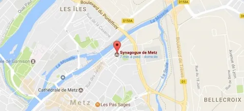 Opération de déminage aux abords de la synagogue de Metz