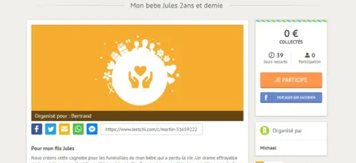 Une fausse cagnotte pour le petit Jules mort à Lunéville