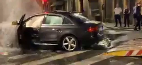 Une voiture folle dans les rues de Metz